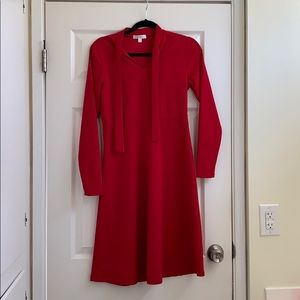 Red Bow Dress (Peony Street) Brand: DownEast NWOT